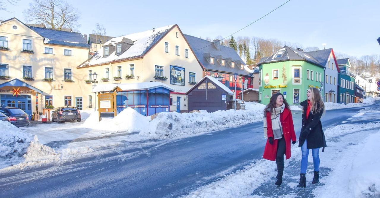 Hotel Erbgericht Buntes Haus Зайфен Екстериор снимка